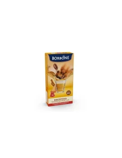 Borbone Biscottino 10 Capsule Compatibili Sistema Nespresso