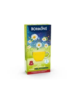 Borbone Camomilla con Melatonina 10 Capsule Compatibili Sistema Nespresso