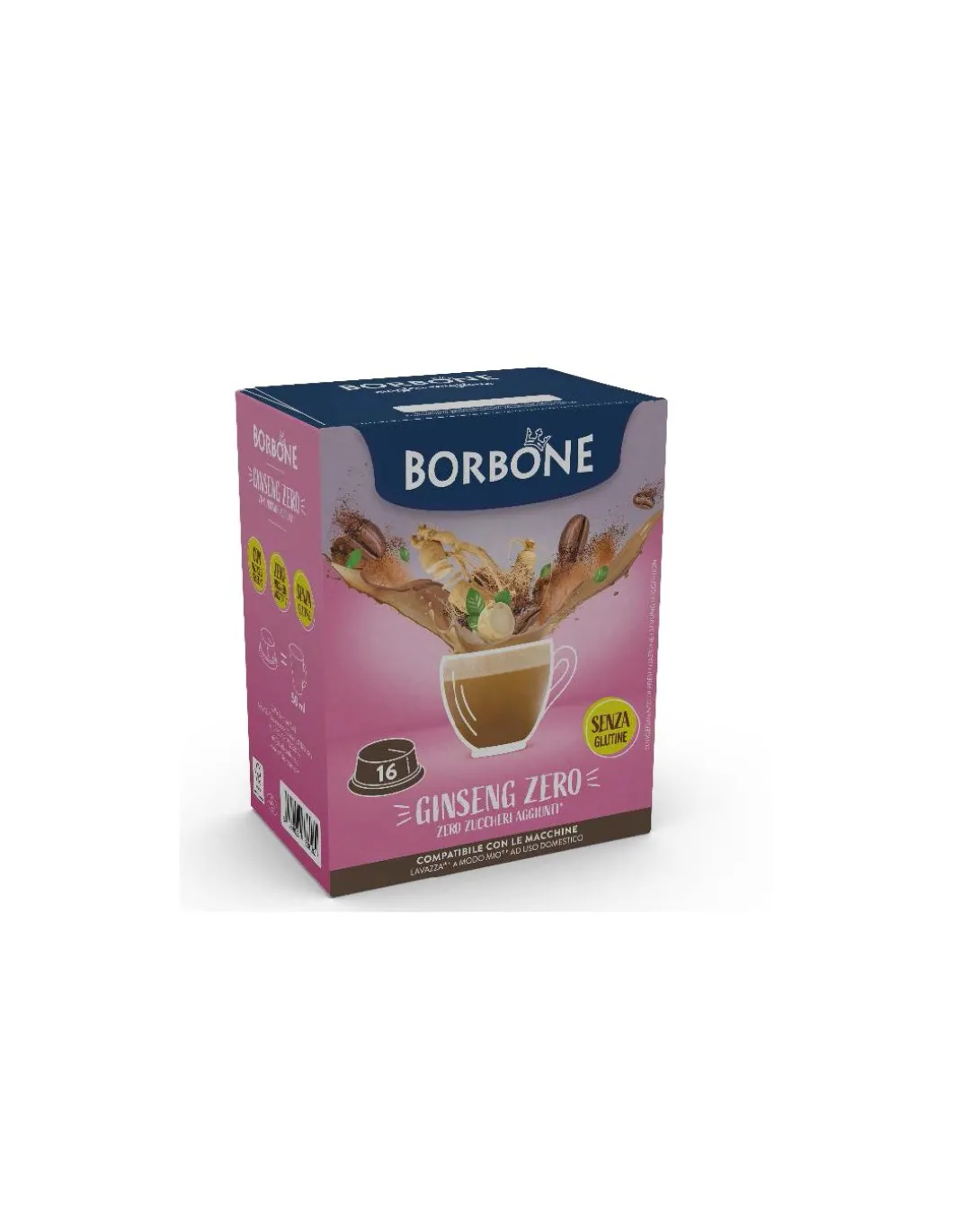 Borbone Ginseng Zero 16 Capsule Compatibili Lavazza A Modo Mio