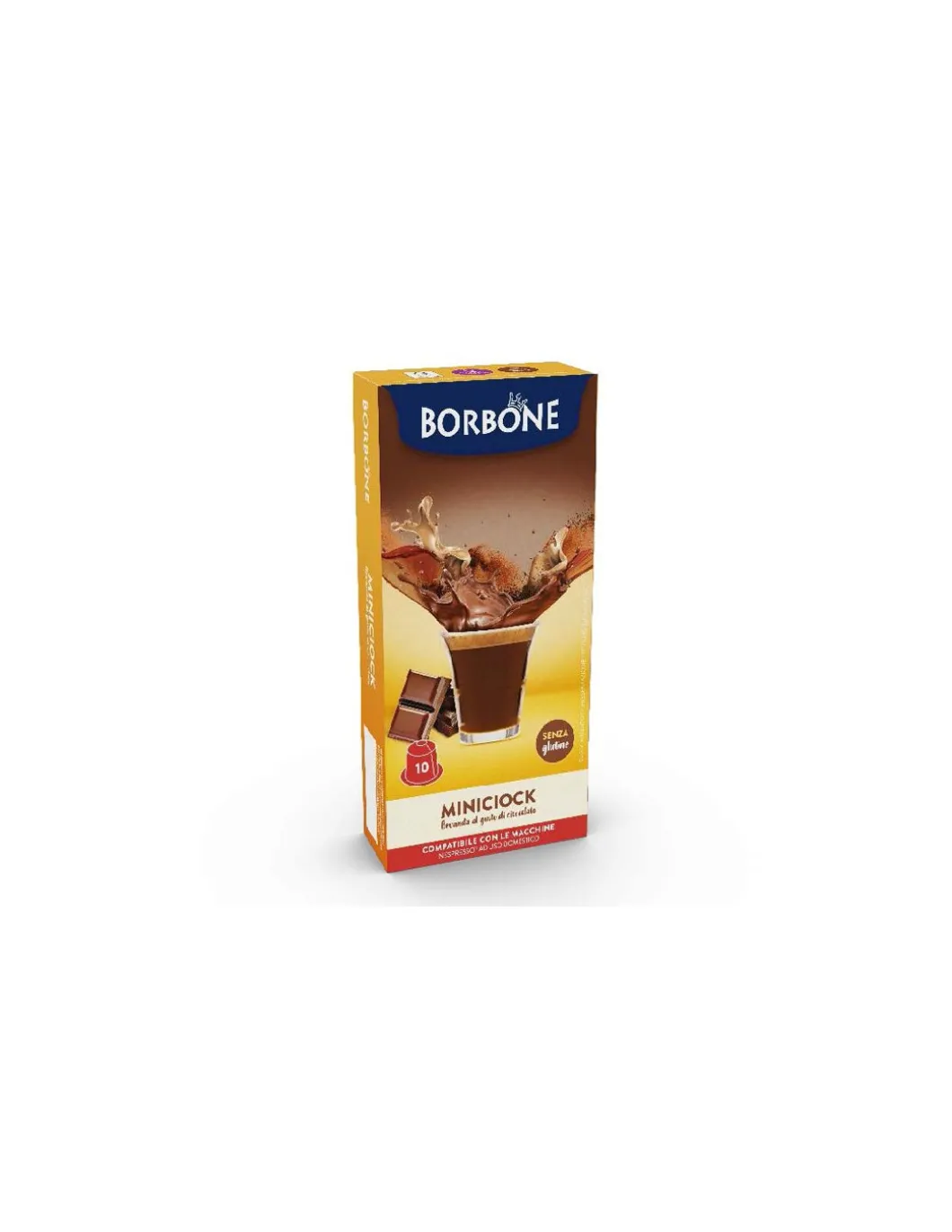 Borbone Miniciock 10 Capsule Compatibili Sistema Nespresso
