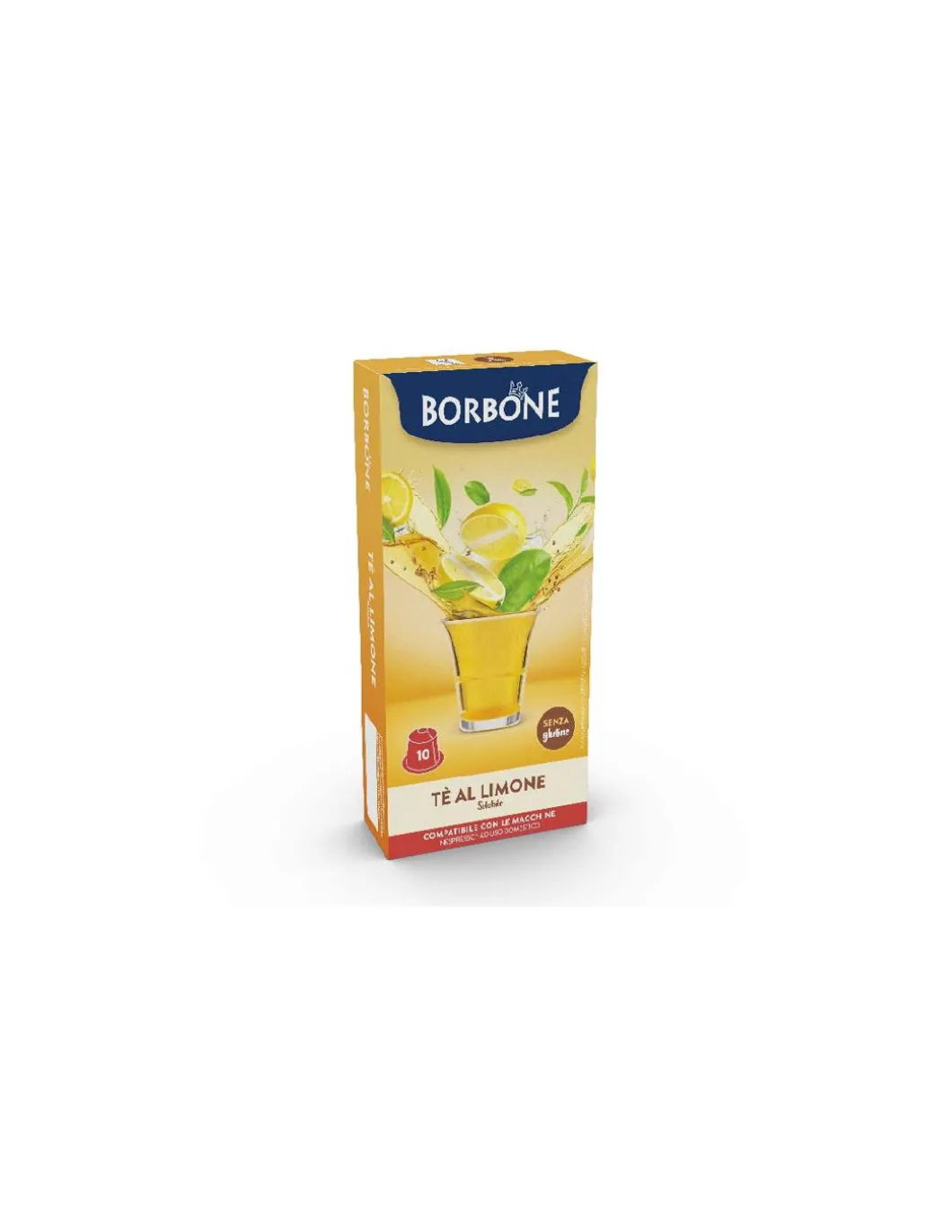 Borbone Tè Al Limone 10 Capsule Compatibili Sistema Nespresso