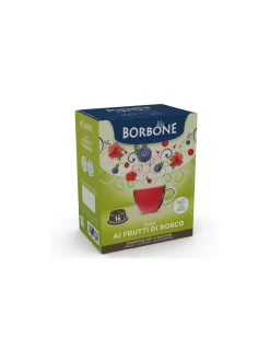 Borbone Tisana Frutti di Bosco 16 Capsule Compatibili Lavazza A Modo Mio