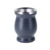 Calebassa Per Mate In Acciaio Grigia