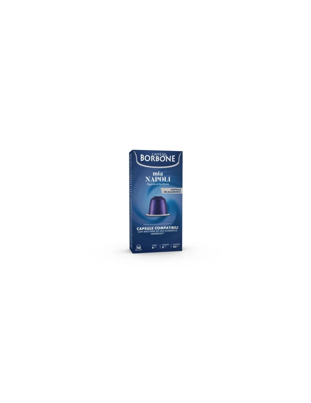 Capsule Borbone In Alluminio COMPATIBILI con macchine Nespresso® Miscela MIA NAPOLI