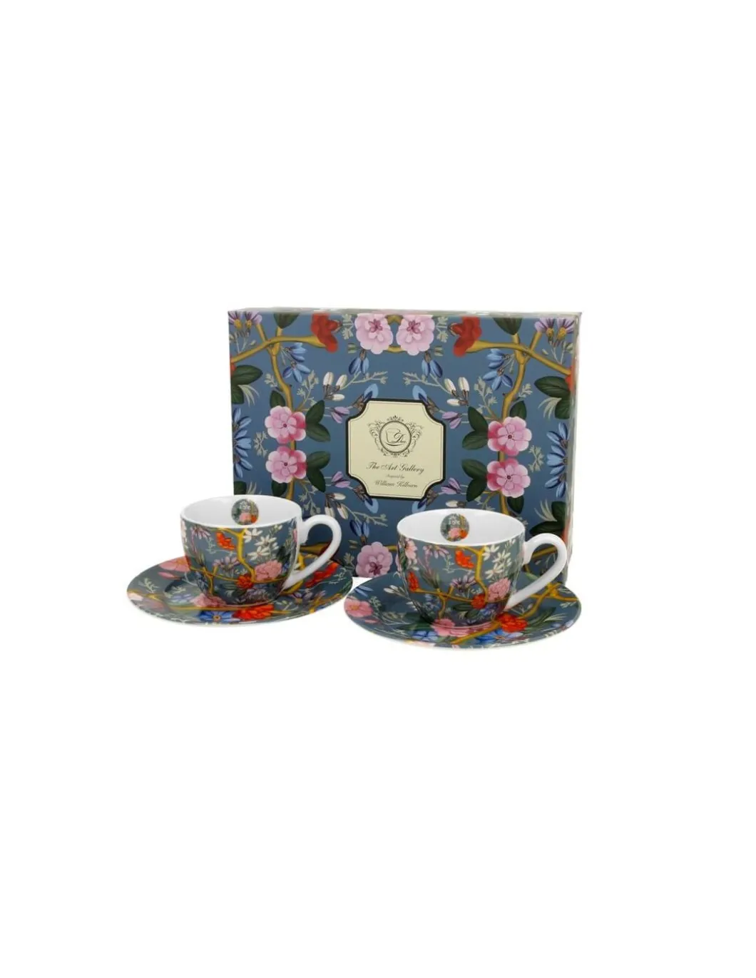 Confezione Regalo Tazzine Da Caffè Con Piattino Blue Ispirata a William Kilburn