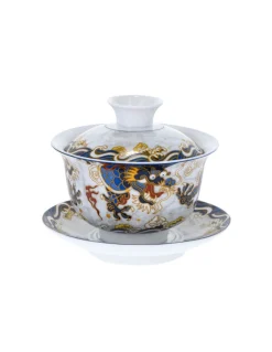 Gaiwan In Porcellana Drago Cinese