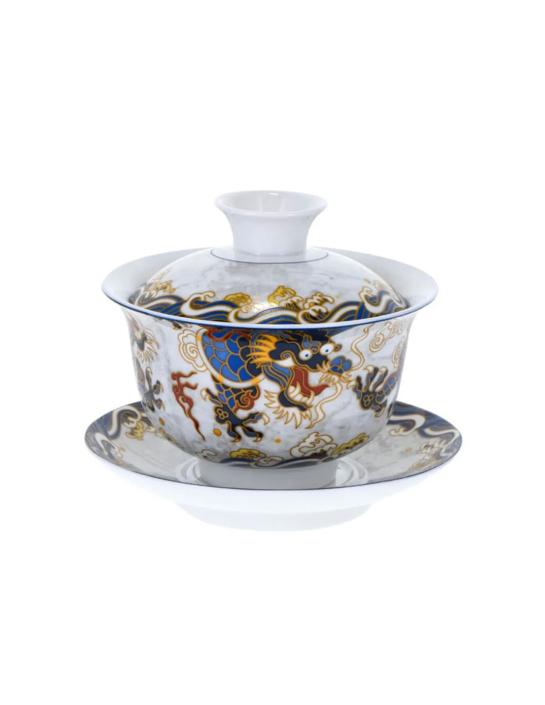 Gaiwan In Porcellana Drago Cinese