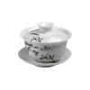 Gaiwan In Porcellana Gru Nel Cielo