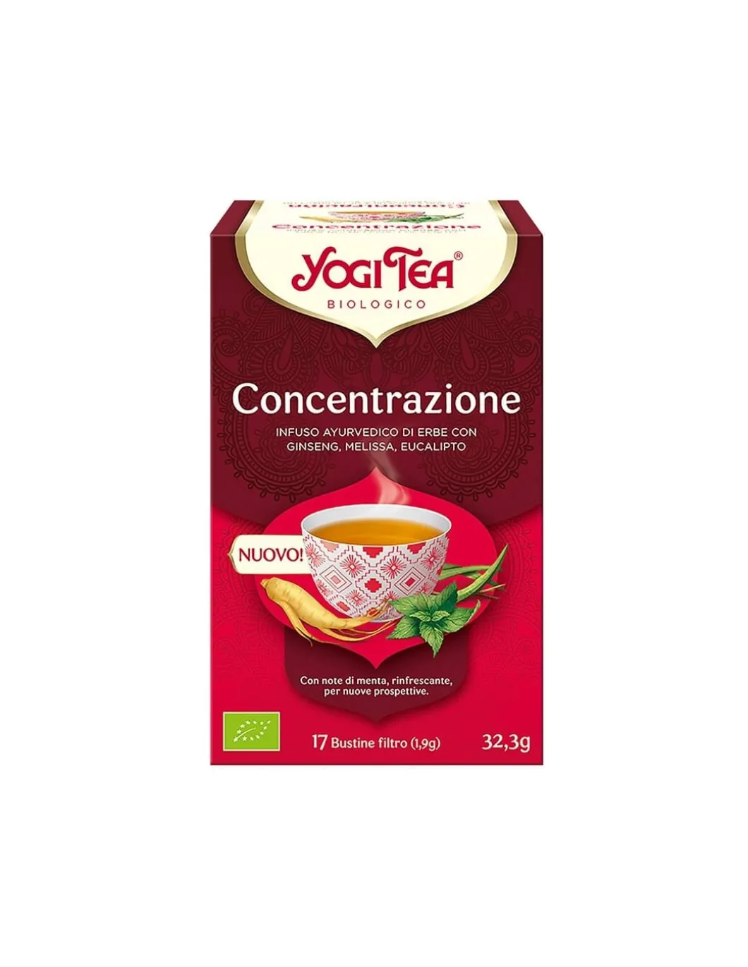 Infuso Ayurvedico Biologico Concentrazione Yogi Tea