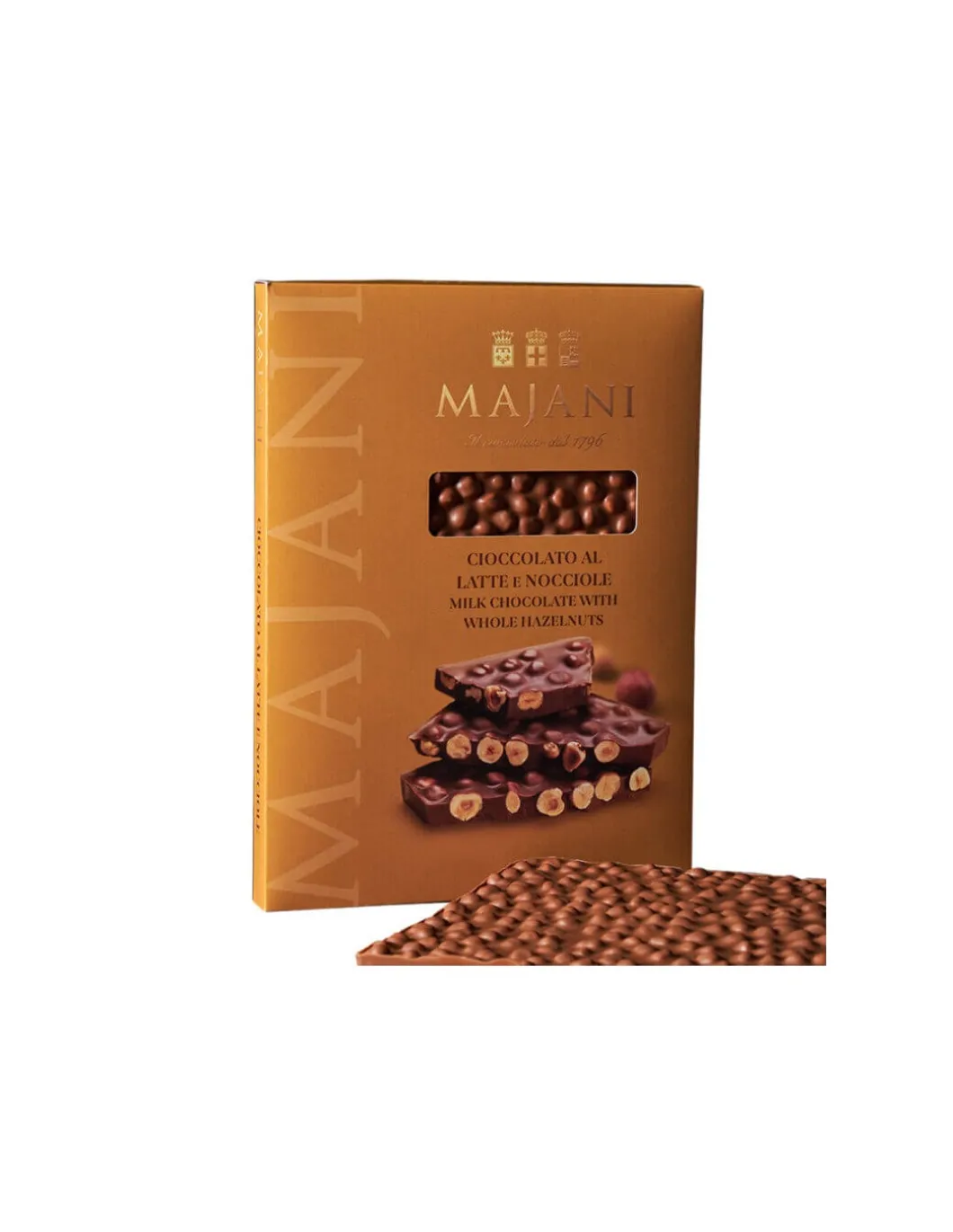 Maxi Tavoletta Di Finissimo Cioccolato Al Latte Extra con Nocciole Intere 1KG