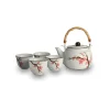 Set Da Tè Con Teiera e 4 Tazze Sakura