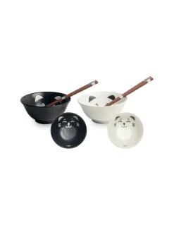 Set Di Ciotole Per Udon Happy Cats