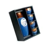 Set Giapponese Per Sakè In Ceramica Blue And Brown