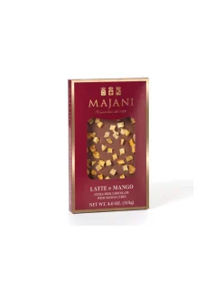 Tavoletta Di Finissimo Cioccolato Al Latte Extra Decorato Con Cubetti Di Mango