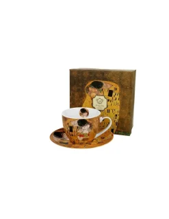 Tazza Con Piattino 280 ml IL BACIO di Gustav Klimt