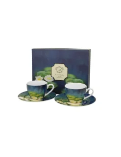 Tazzine Da Caffè Con Piattino Ninfee