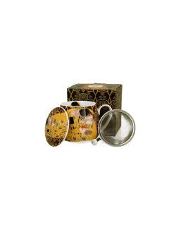 Tisaniera Il Bacio Di Klimt Con Filtro In Acciaio Inox