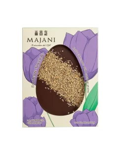 Uovo Platò Cioccolato Fondente Con Granella di Nocciole
