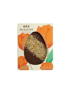 Uovo Platò Majani Finissimo Cioccolato Fondente Extra Decorato Con Scorze Di Arancia Candite